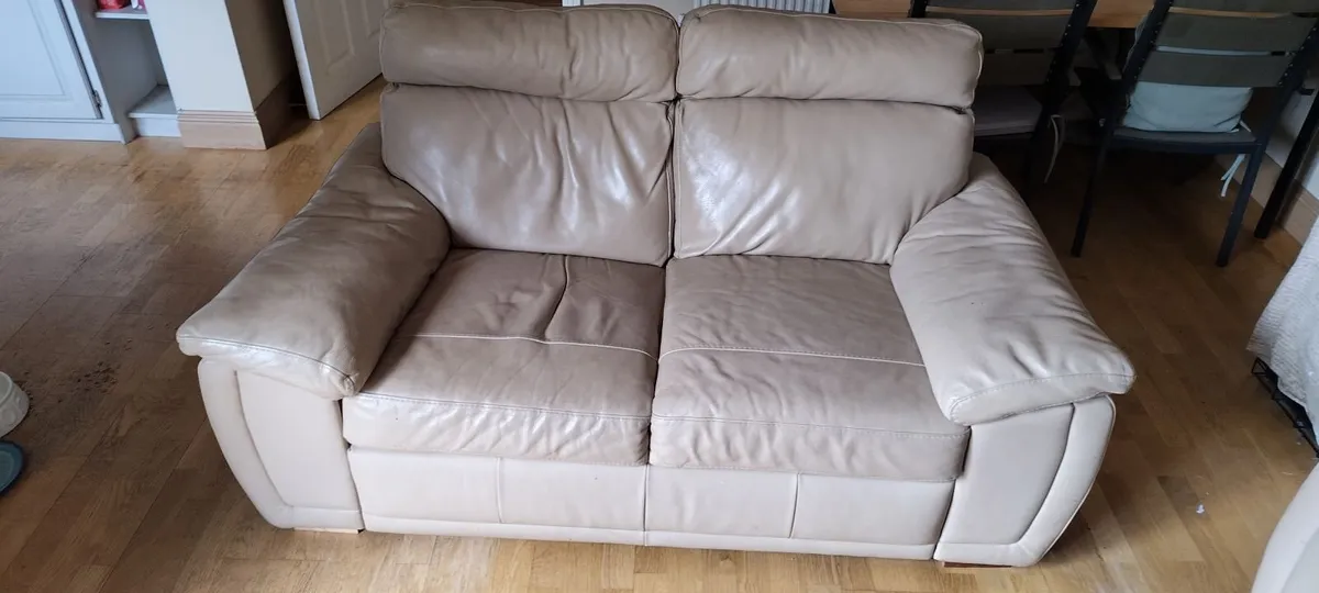 Leather 3 and 2 seat Couches - Image 1