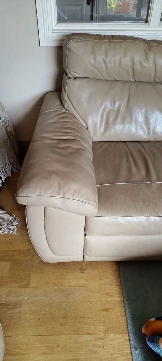 Leather 3 and 2 seat Couches - Image 3