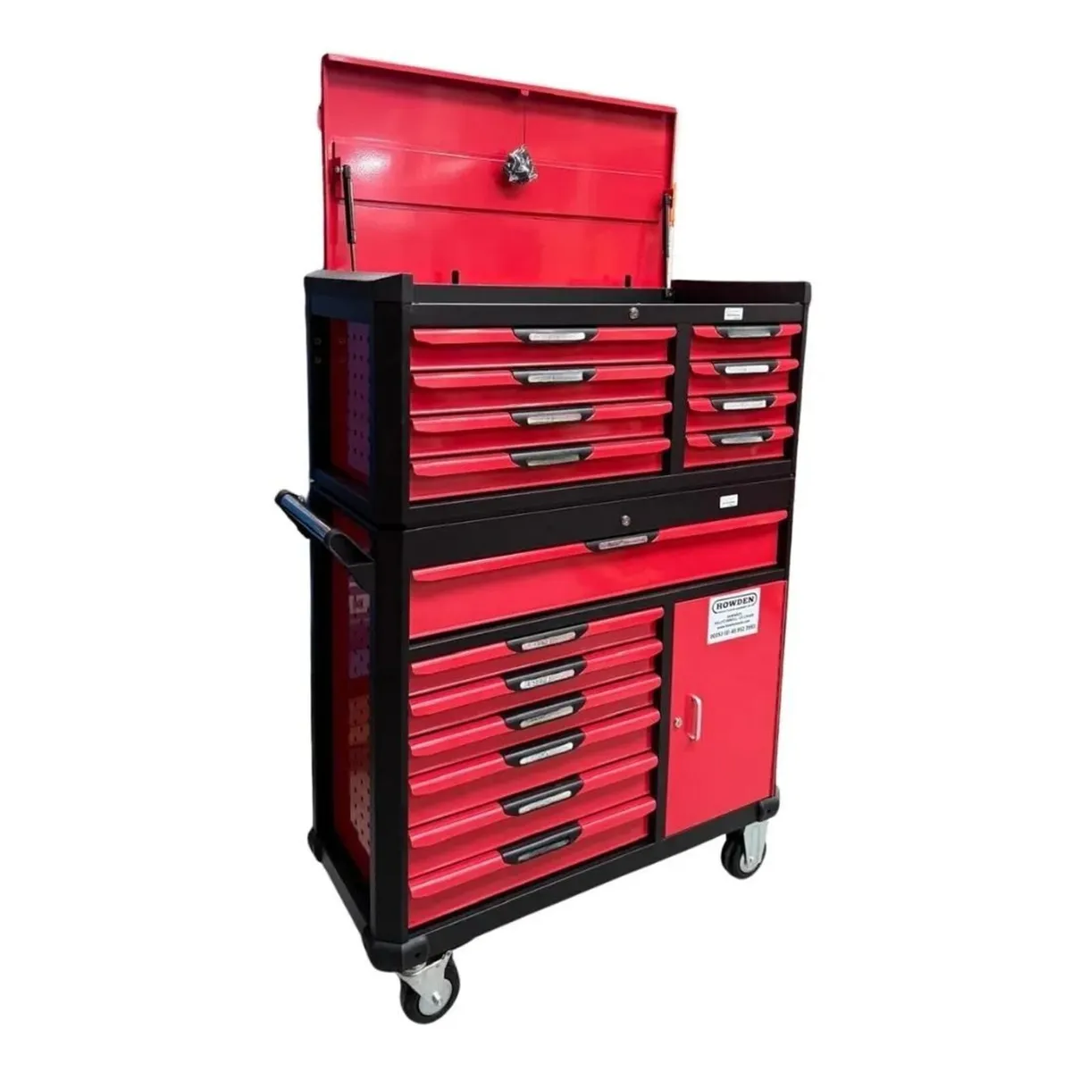 Red 15 Drawer Toolchest Rolling Cabinet 42" - Image 1
