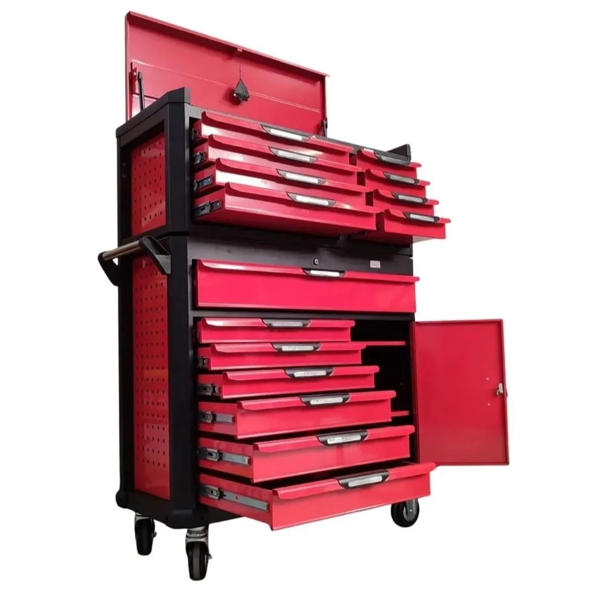 Red 15 Drawer Toolchest Rolling Cabinet 42" - Image 3