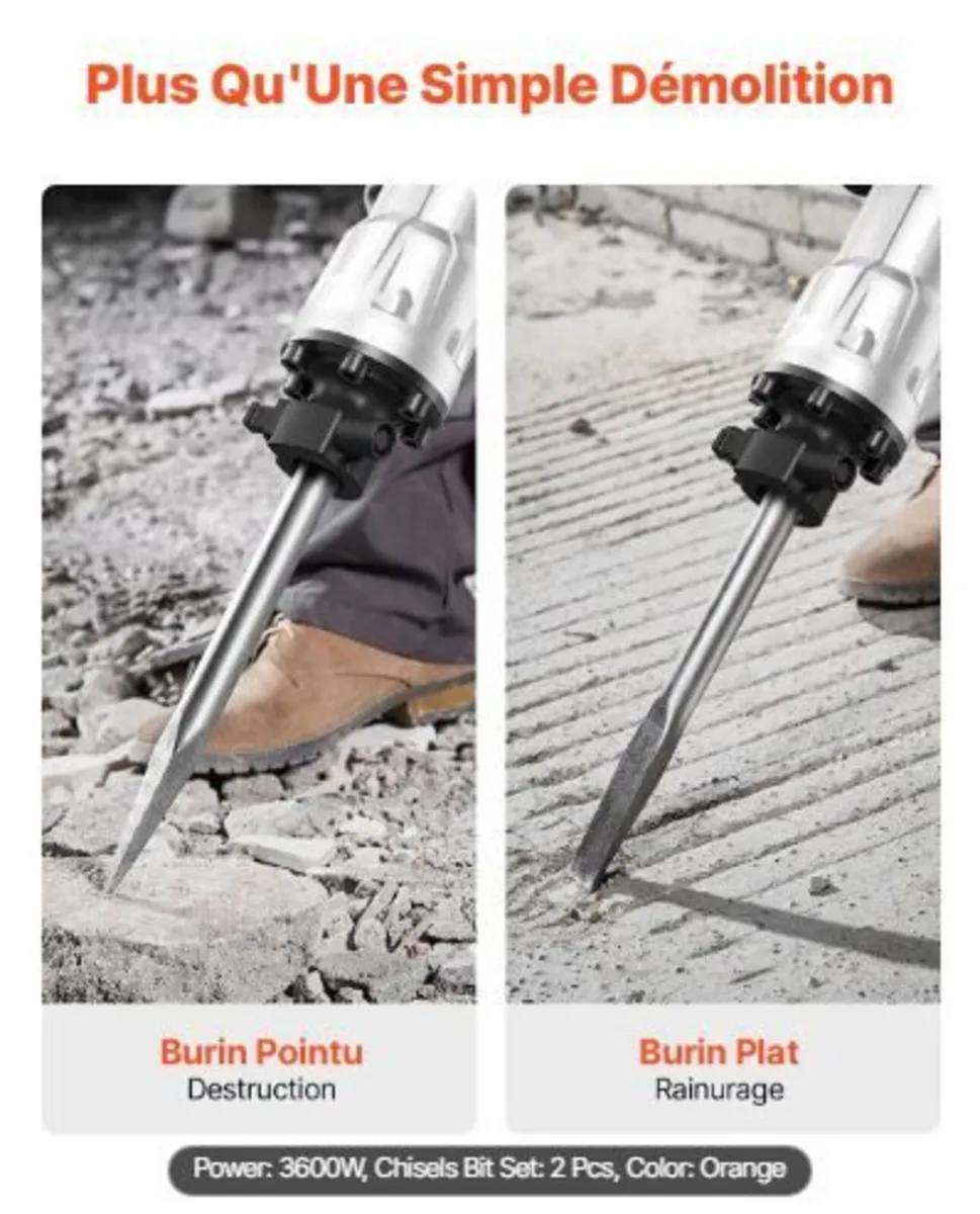 Demolition Jack Hammer, 3500W - Image 3