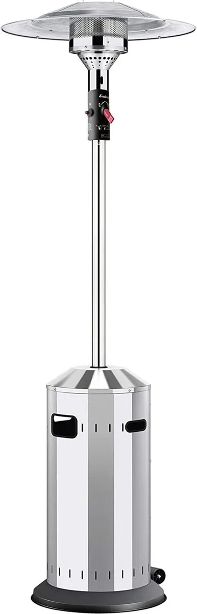 Gas Patio Heater Silver Outdoor Garden Heater - Image 4