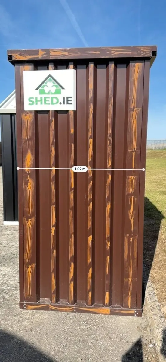 1m × 2m (3.3ft × 6.6ft) CUBE Heavy Duty Steel Shed - Image 2
