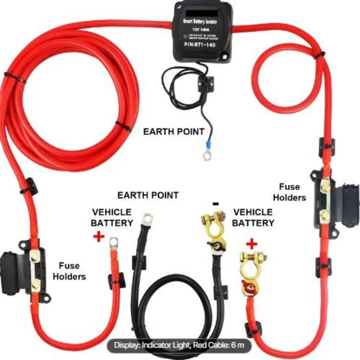 Split Charge Relay Kit, 6mtr 12V, Automatic - Image 4