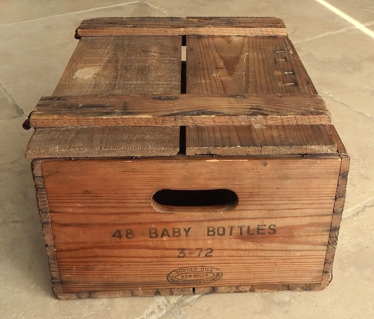 Vintage Original Moussec Baby Bottle Wine Crate - Image 2