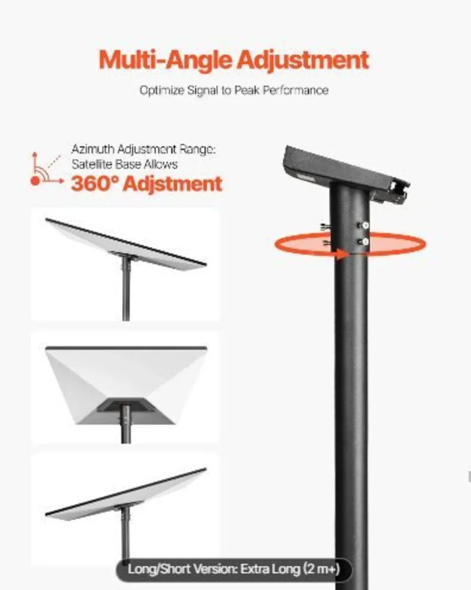 Starlink RV Ladder Mount, 360°Adjustable - Image 4