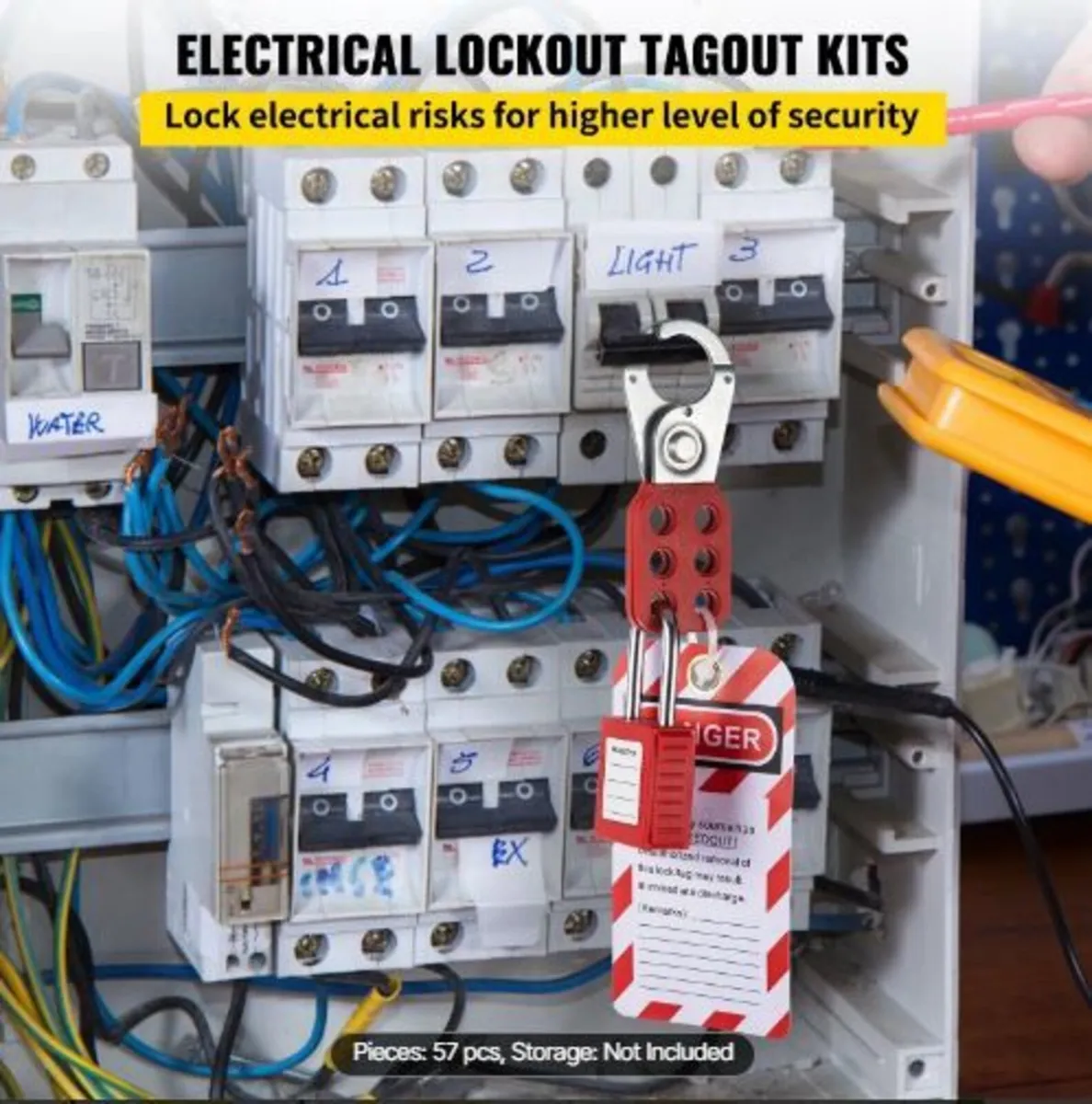 58 PCS Lockout Tagout Kits, Electrical Safety - Image 1
