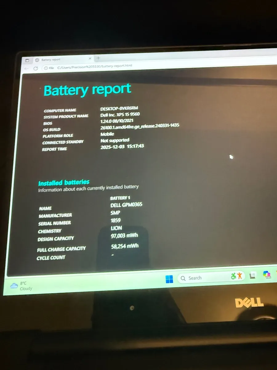 Dell XPS 15 9560 Laptop i7/16GB/512SSD/Nvidia/4K - Image 2
