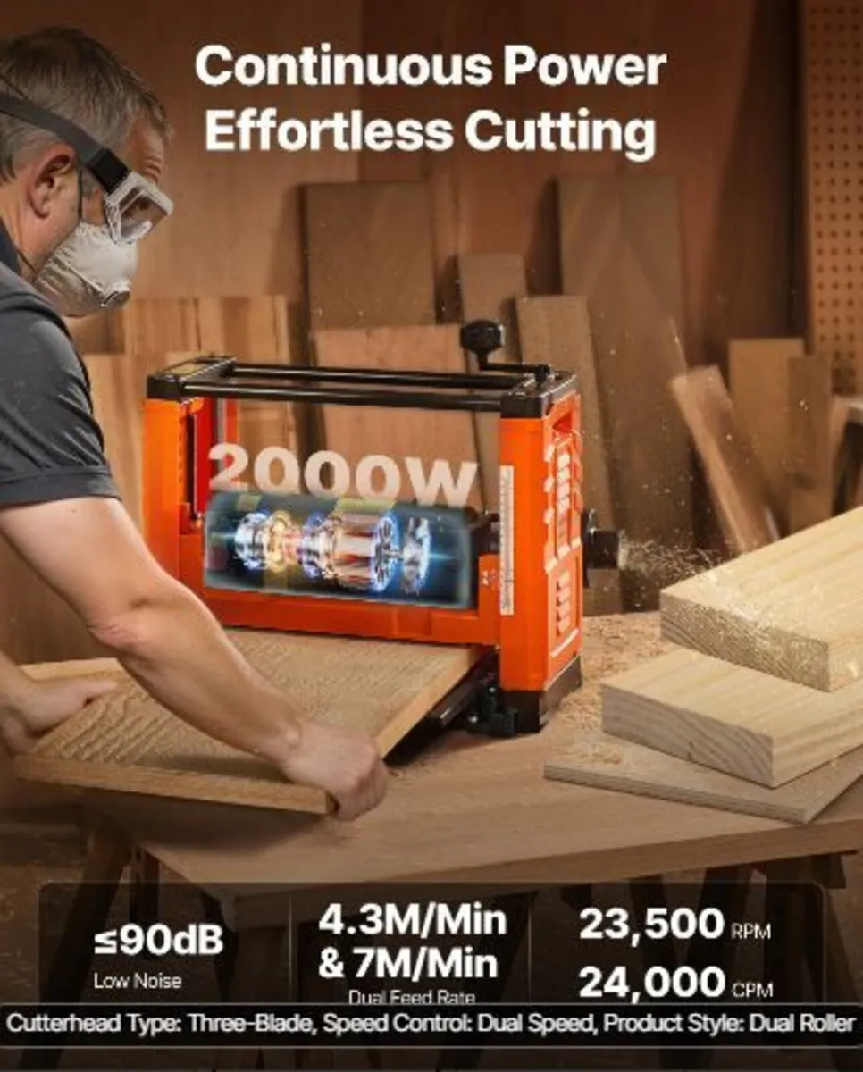 Thickness Planer, Two Speed, 330 mm - Image 2