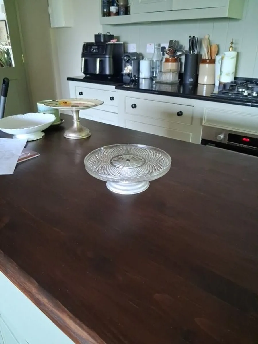 Vintage glass cake stand - Image 4