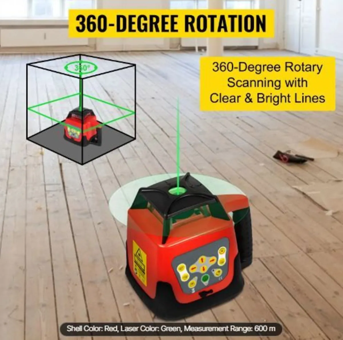 Green Rotary Laser Level Kit with Adjustable - Image 4