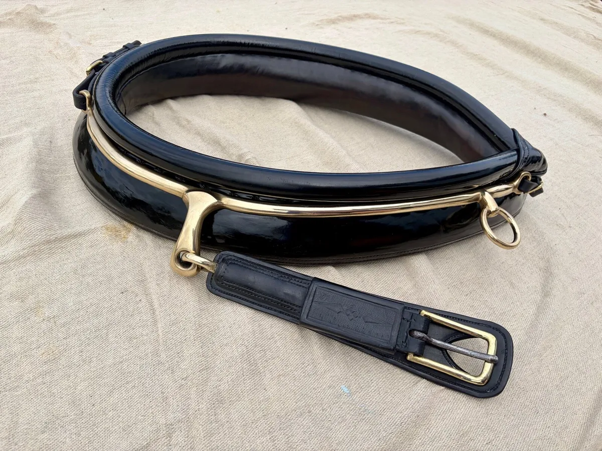 Patent full horse driving collar and traces 20x11 - Image 4