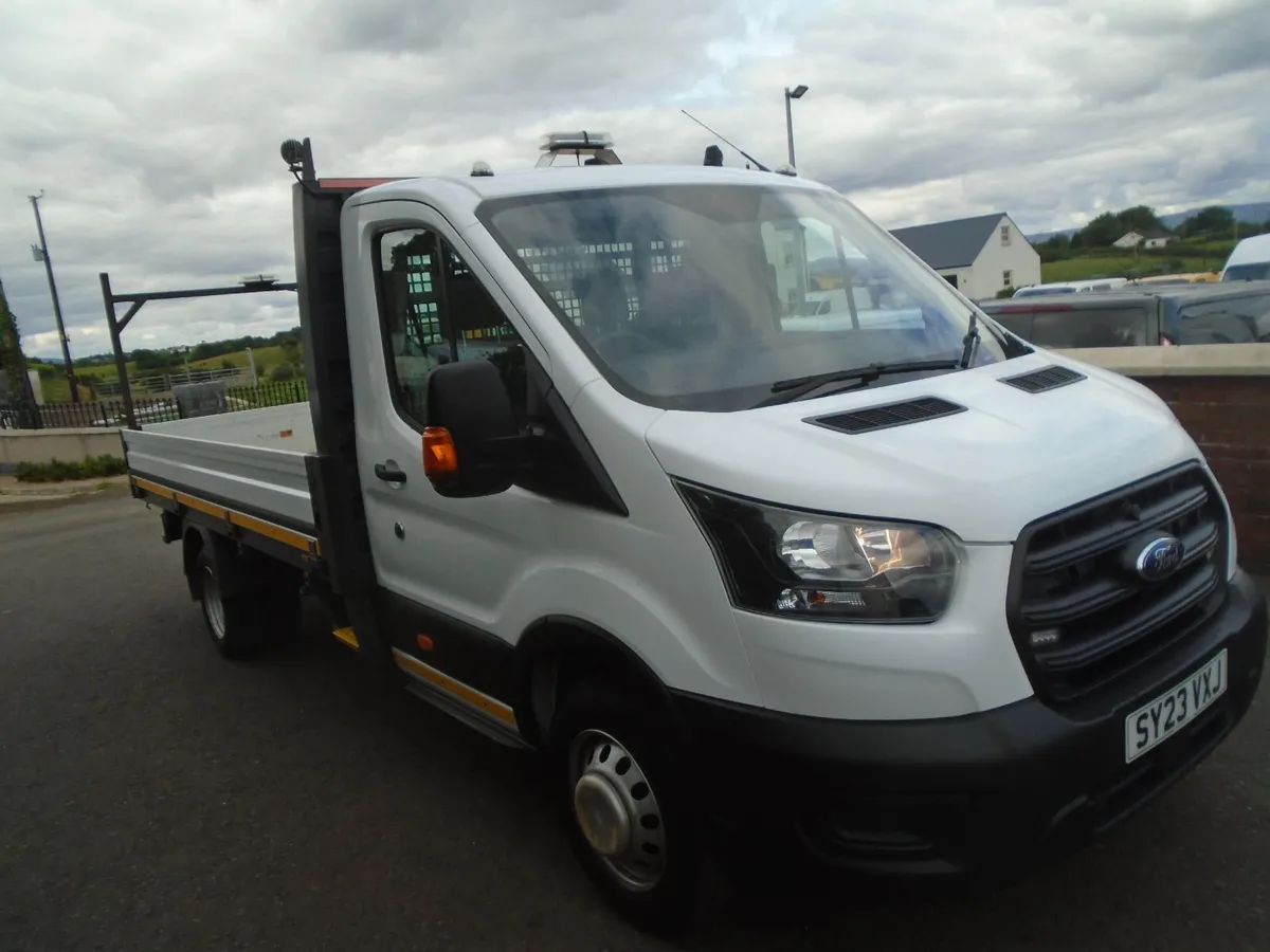 2023 Ford Transit 350 13ft6 ALLOY DROPSIDE. - Image 1