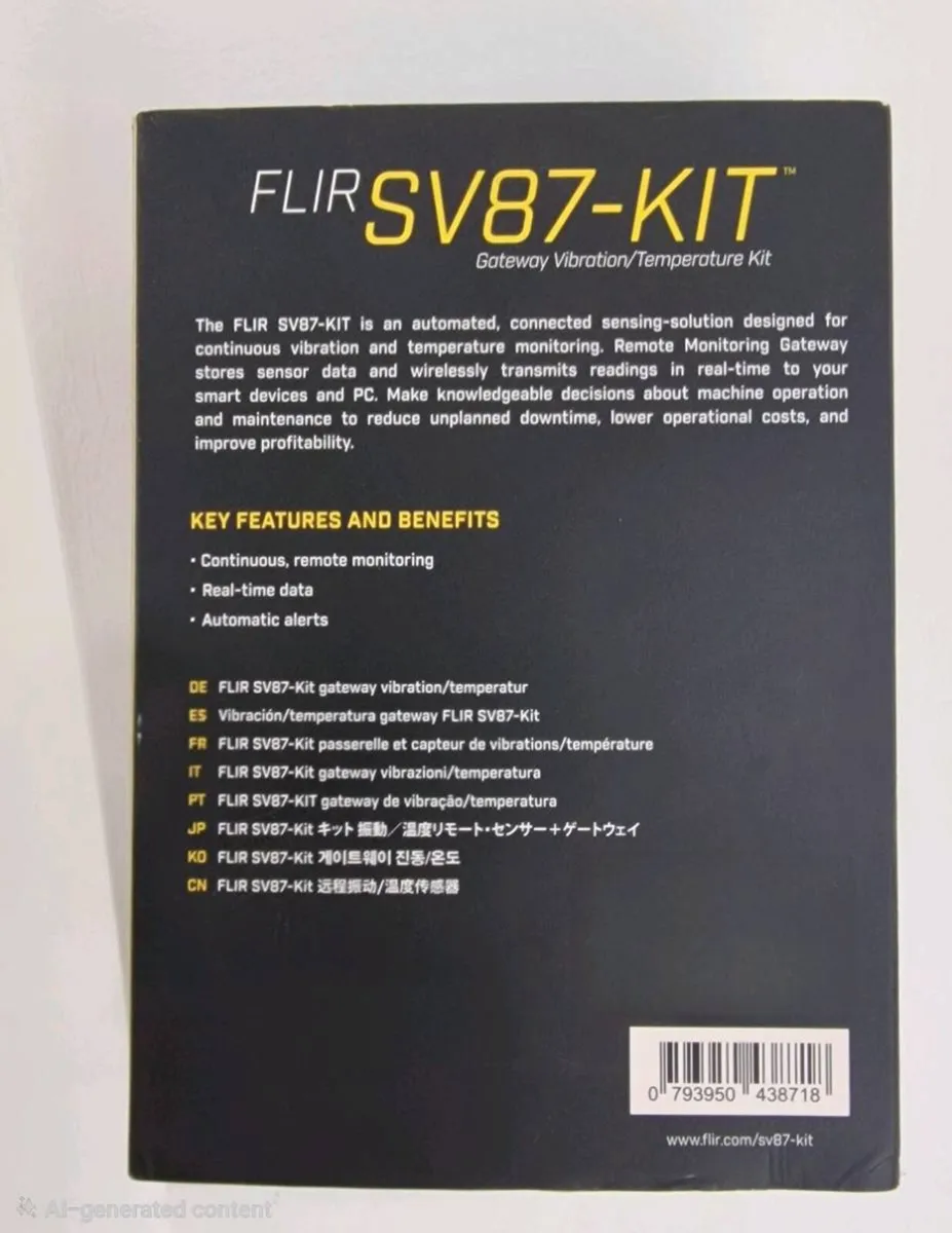 NEW & SEALED FLIR SV87-KIT (Vibration/Temperature) - Image 3