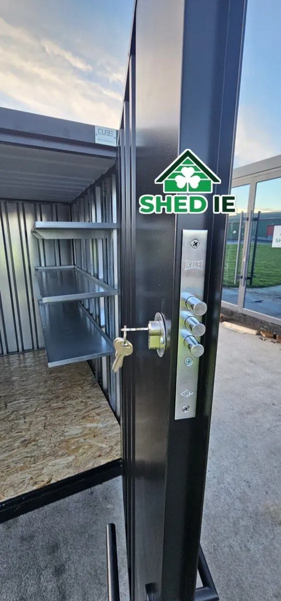 2m × 2m (6.6ft × 6.6ft) CUBE Heavy Duty Steel Shed - Image 2