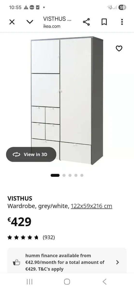 Ikea wardrobes (3 intotal) - Image 1