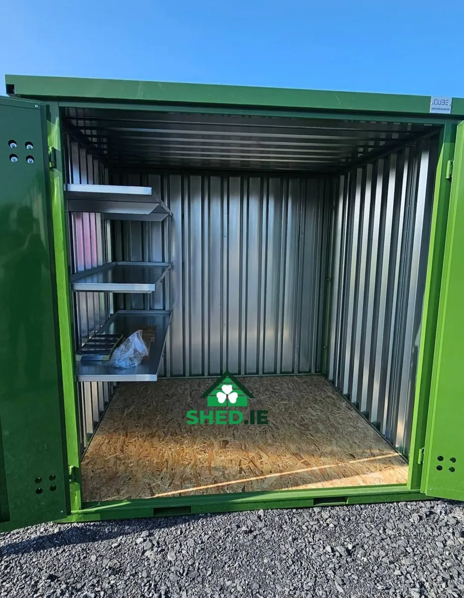 2m × 3m (6.6ft × 9.8ft) CUBE Heavy Duty Steel Shed - Image 2