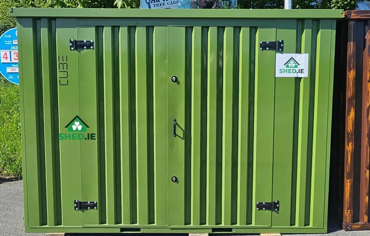 2m × 3m (6.6ft × 9.8ft) CUBE Heavy Duty Steel Shed - Image 2
