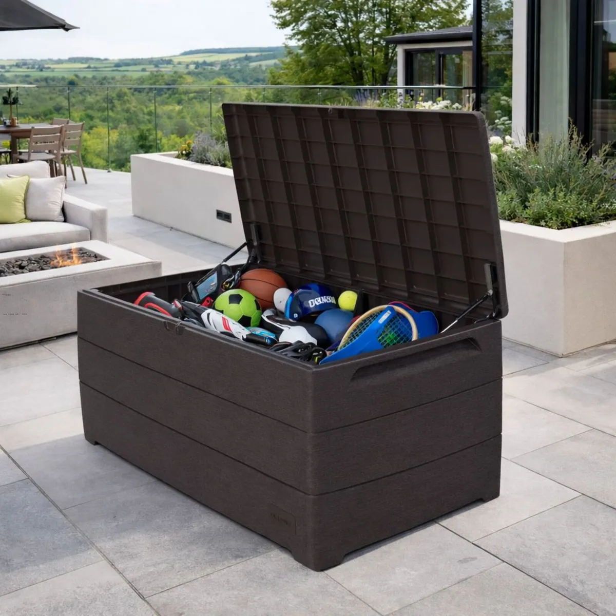Sale on !🌟 Durabox 416L Patio Storage Box – Brown - Image 1