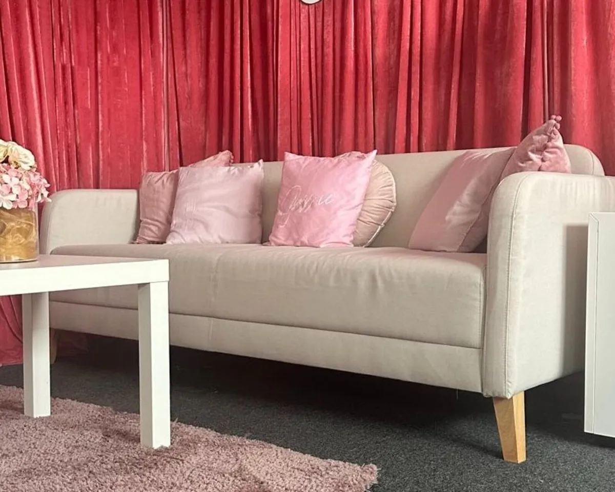 3-Seater Sofa – Beige  – Collection Thursday - Image 2