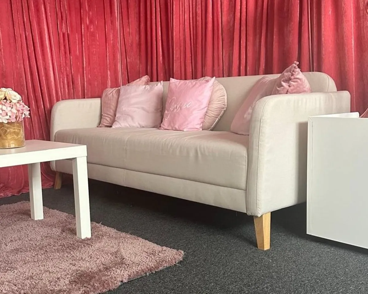 3-Seater Sofa – Beige  – Collection Thursday - Image 3