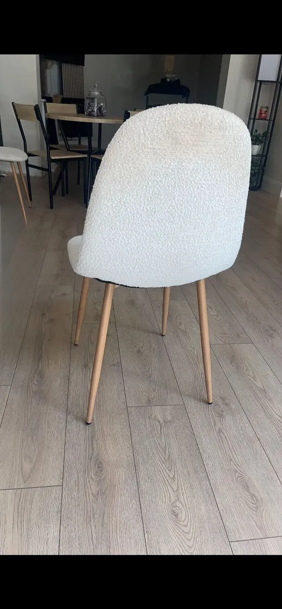 2 x Søstrene Grene CLARA Bouclé Dining Chairs - Image 2