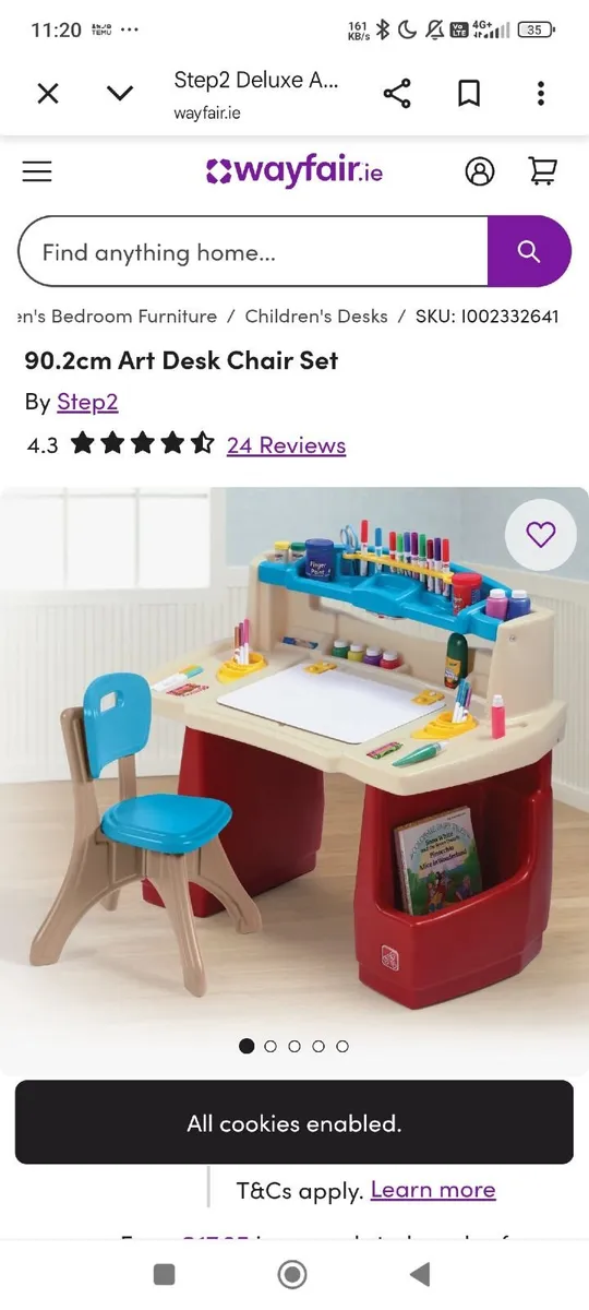 Kids art desk - Image 1