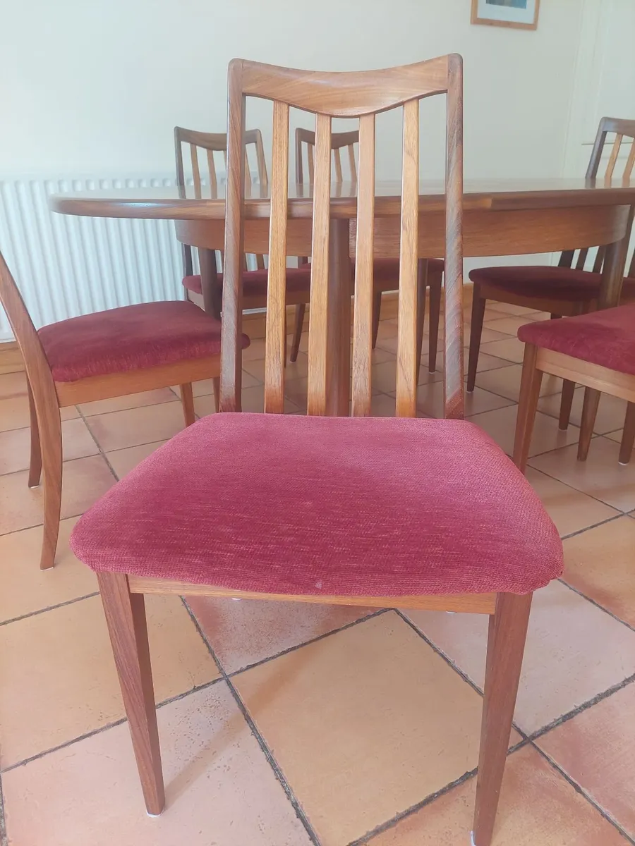 Mid Century G Plan Table and 6 Chairs - Image 3