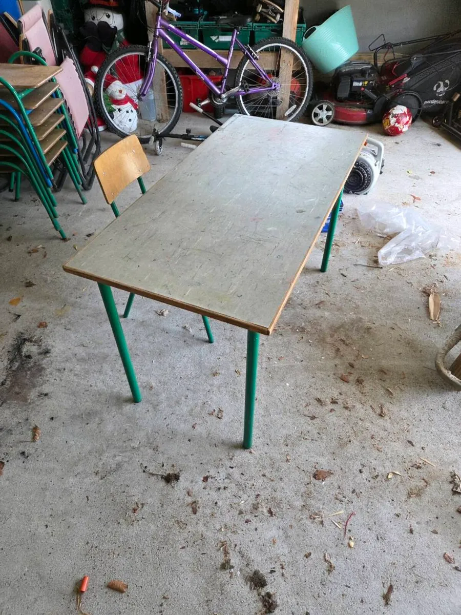 School chairs and tables - Image 1