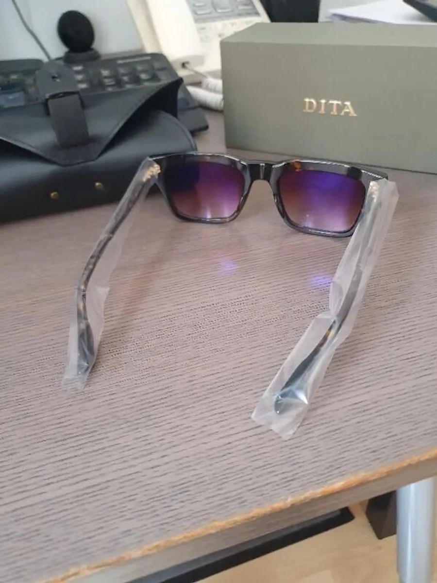 New DITA Wasserman Sunglasses DTS700 A 02 Tortoise Antique Silver Original Receipt Included - Image 3