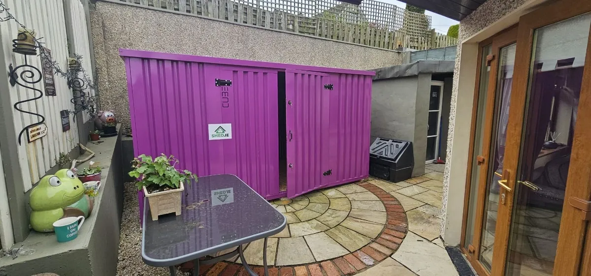 2m×4m (6.6ft × 13.1ft) CUBE Heavy Duty Steel Shed - Image 2