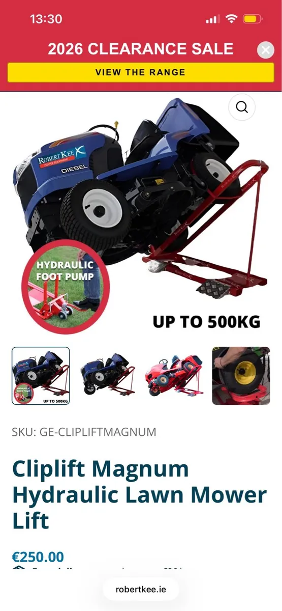 Gravel Rake and ride on mower hydraulic lift - Image 3
