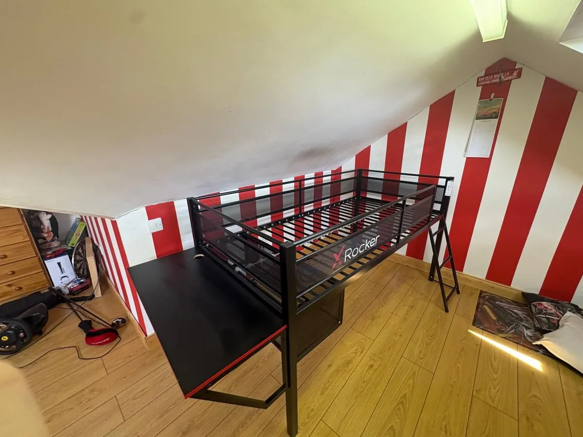 Xrocker Mid sleeper  Gaming Bunk Bed with Desk - Image 2