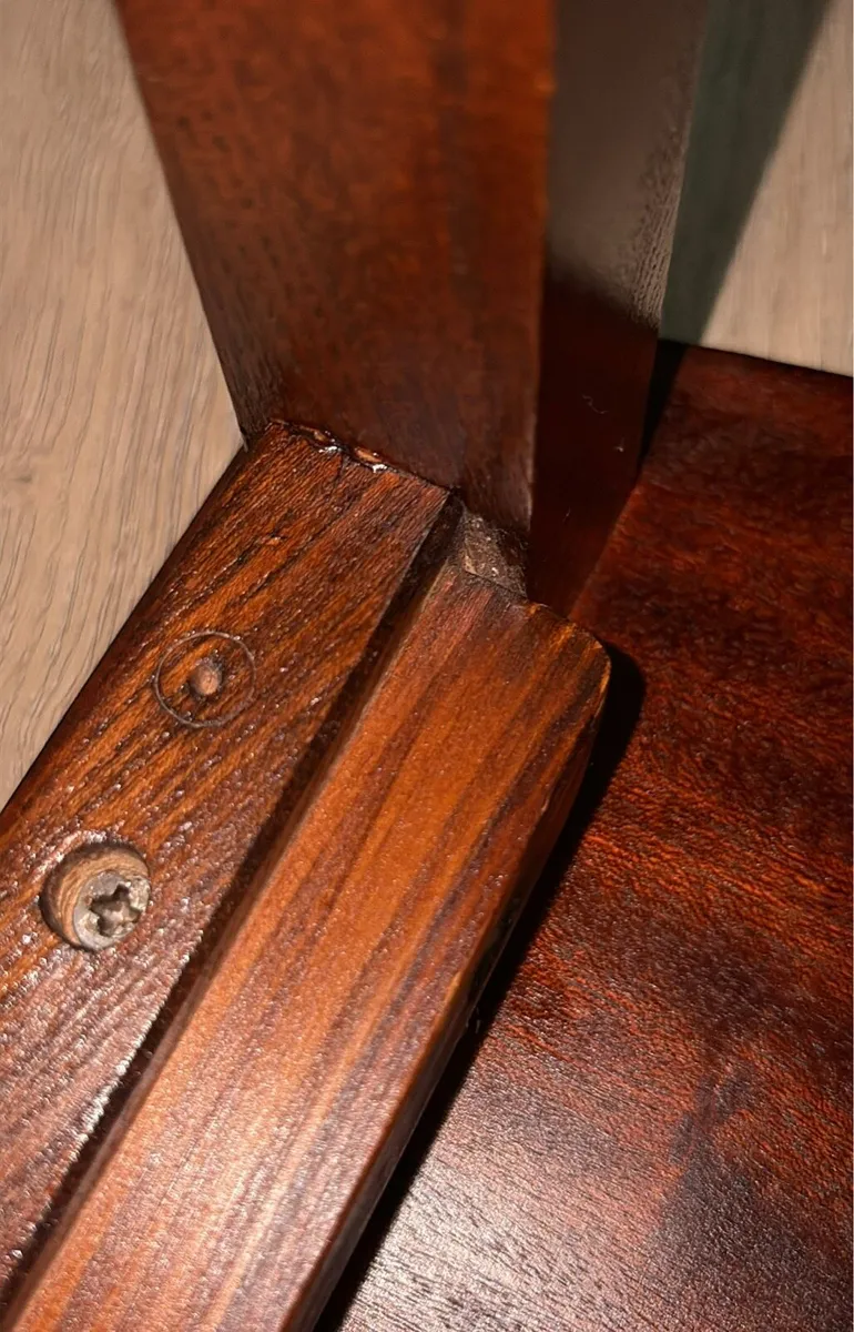 Refreshed - Mid-Century mahogany nest of 3 tables - Image 3