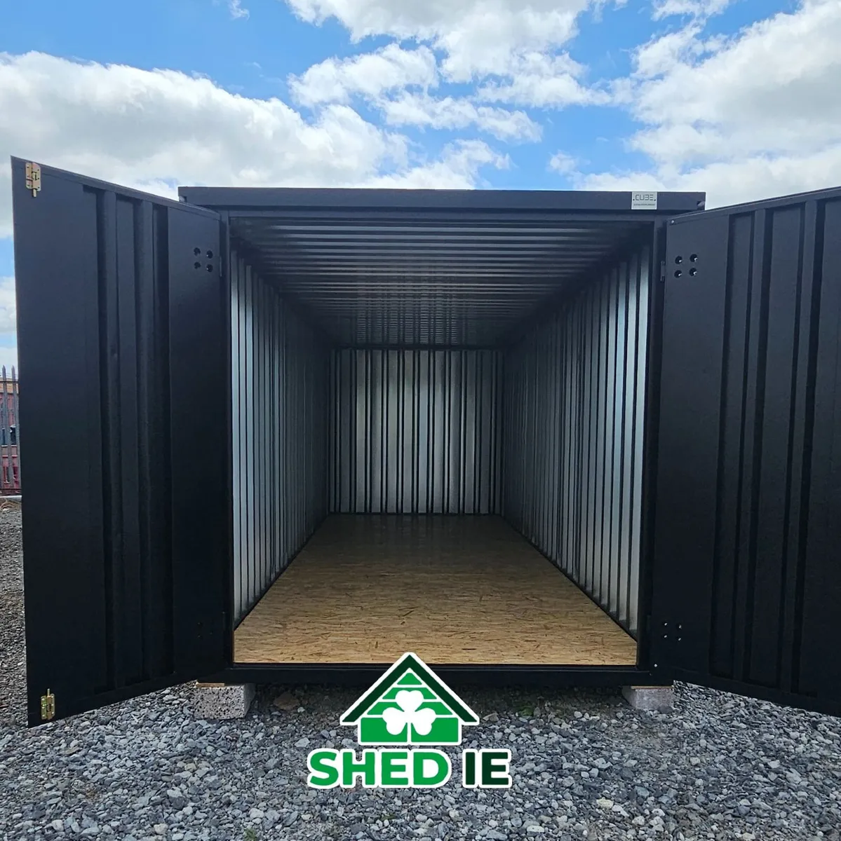 2m×4m (6.6ft × 13.1ft) CUBE Heavy Duty Steel Shed - Image 2