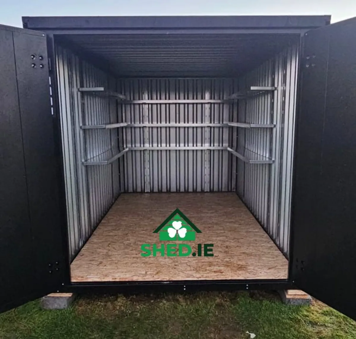 2m×4m (6.6ft × 13.1ft) CUBE Heavy Duty Steel Shed - Image 3