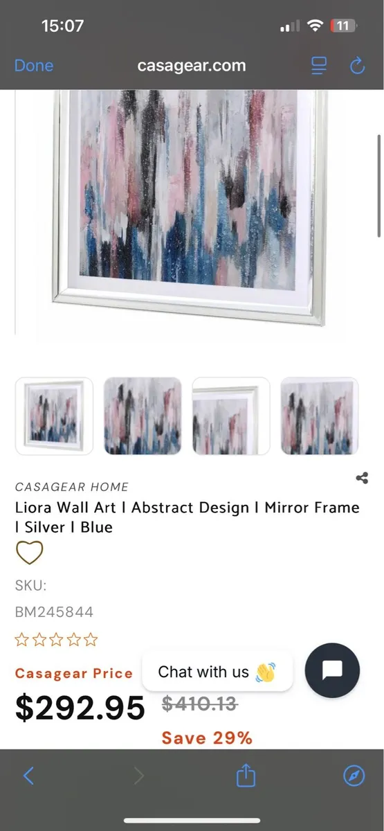 Large Luxury Abstract Wall Art - Casagear Liora - Image 2