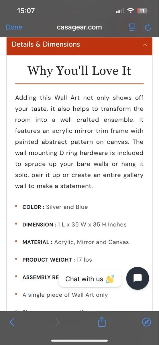 Large Luxury Abstract Wall Art - Casagear Liora - Image 4