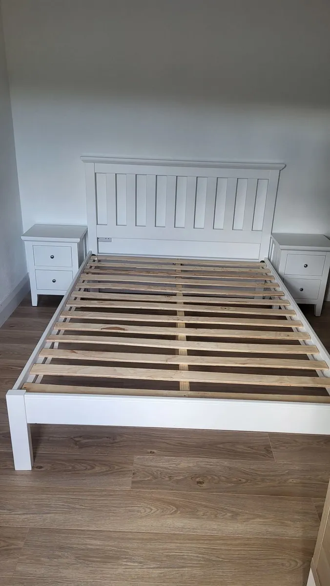 Lily Double bed frame and matching bedside locker - Image 1