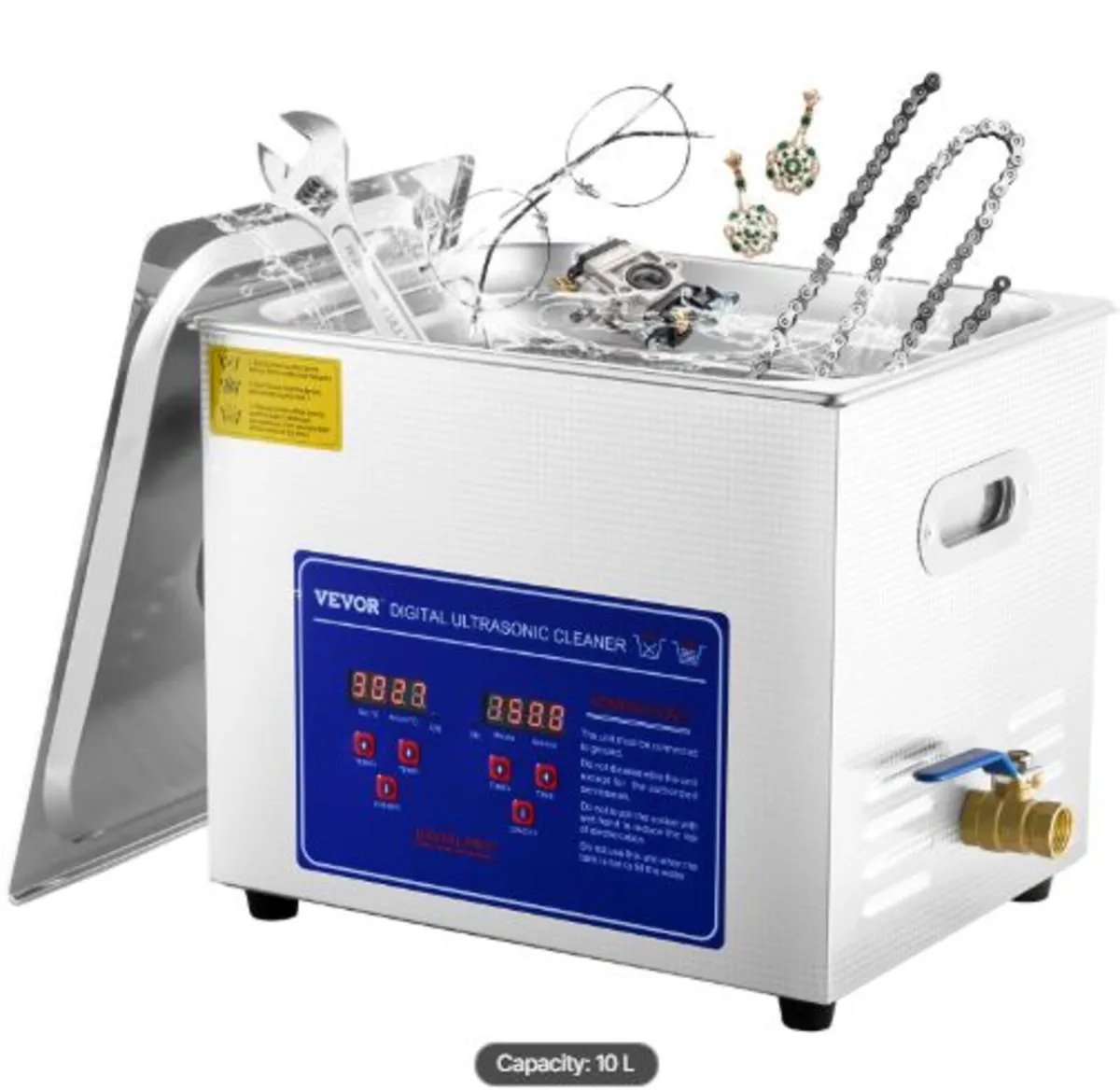 Professional Ultrasonic Cleaner, 10 L Ultrasonic - Image 1
