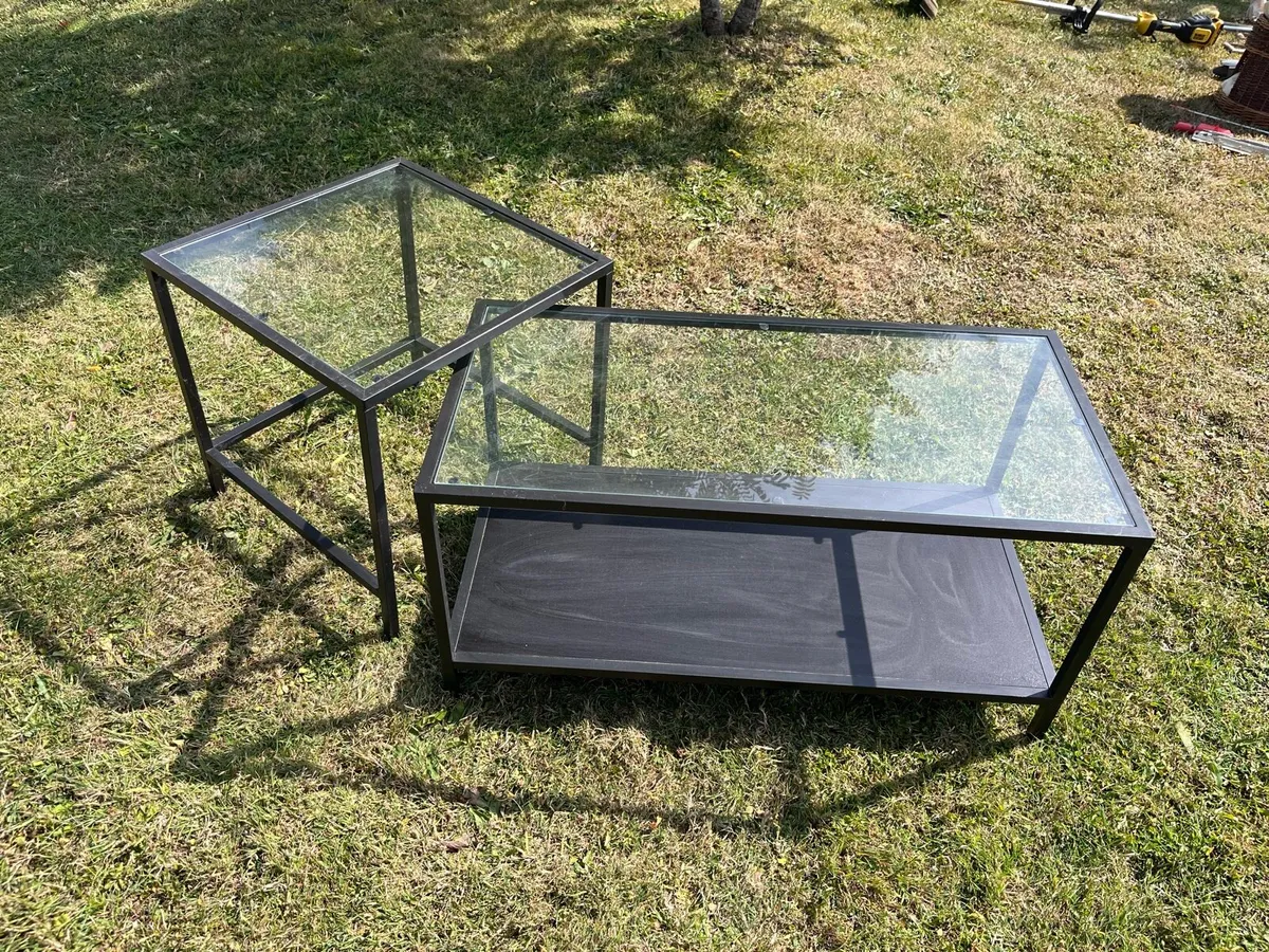 IKEA VITTSJÖ Glass Nest of Tables - Image 2
