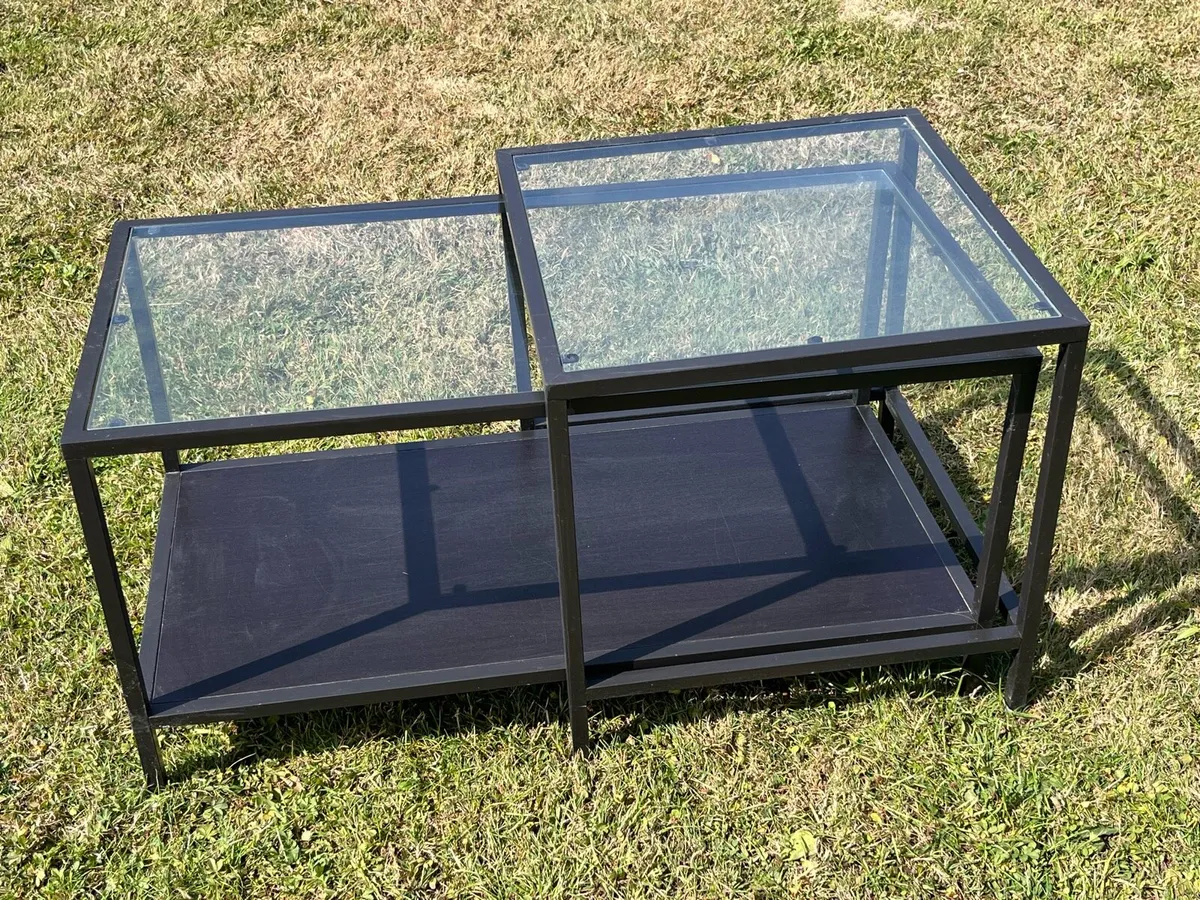 IKEA VITTSJÖ Glass Nest of Tables - Image 3