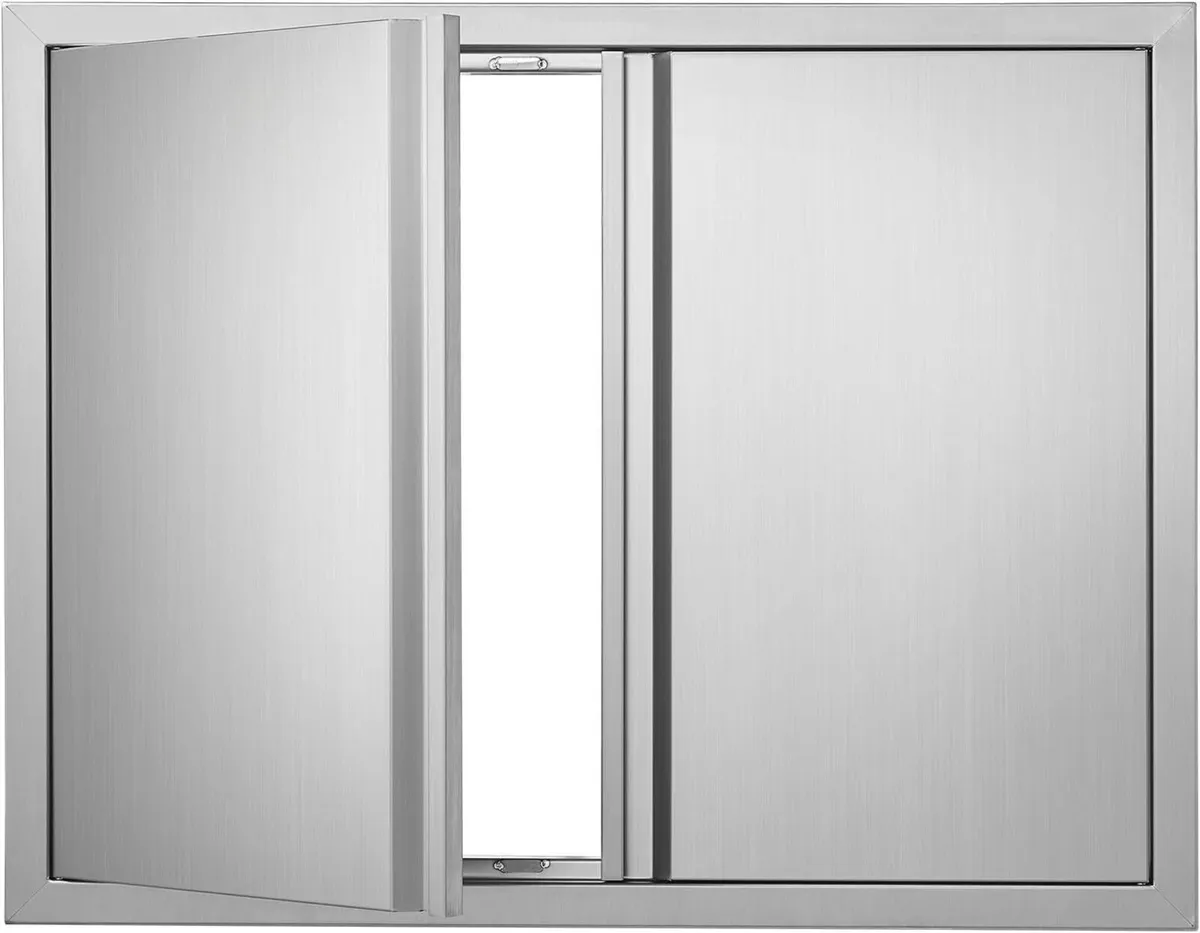 79x61cm Stainless Steel BBQ Access Door - Image 1