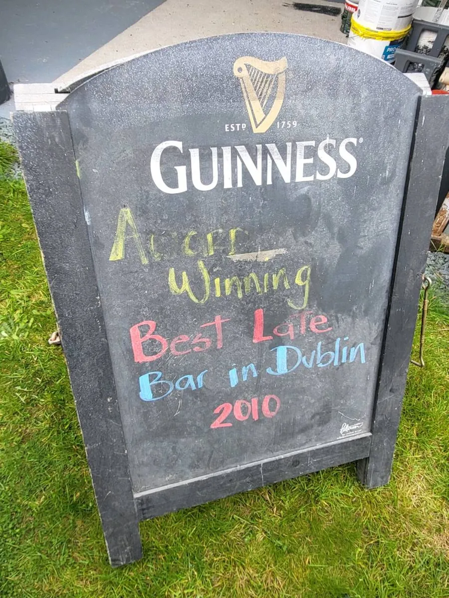 Large double sided Guinness A Board - Image 1