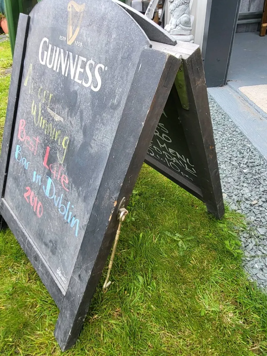 Large double sided Guinness A Board - Image 3