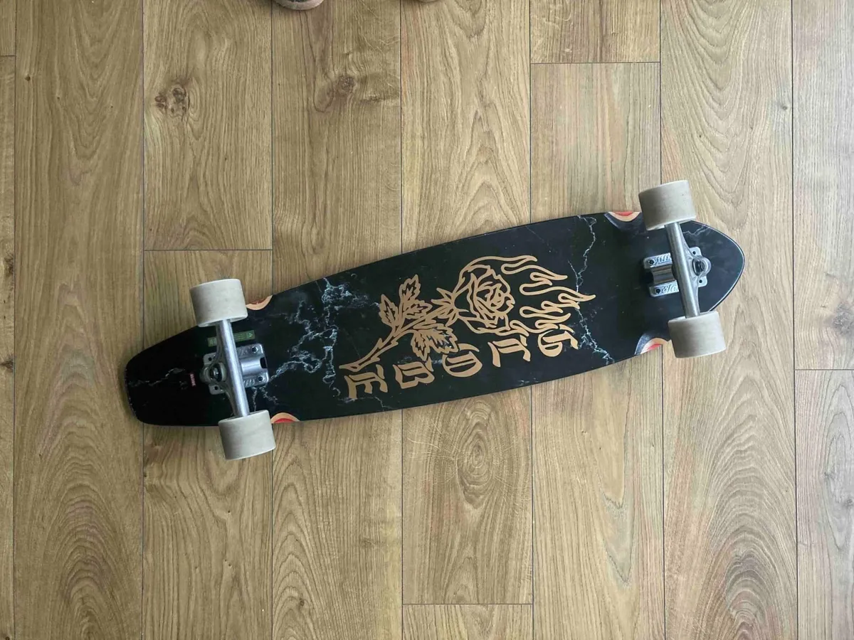 Skateboard - Complete Longboard – Black Rose - Image 3