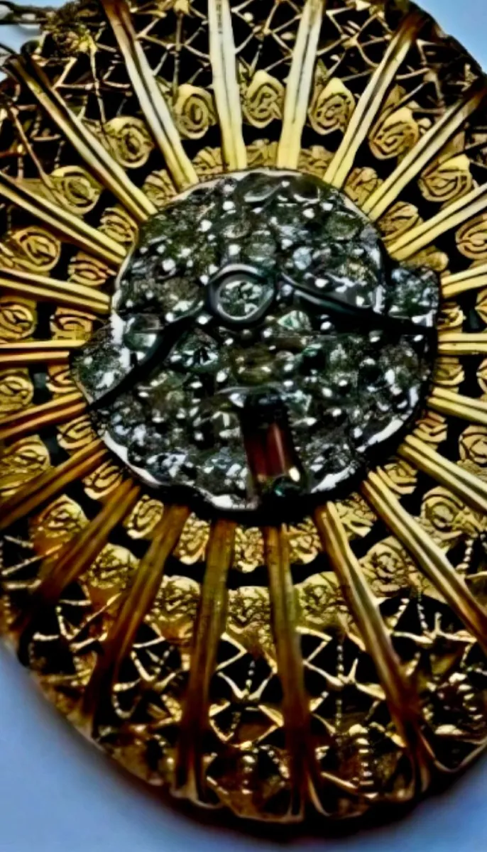 Exquisite Victorian Revival Artisan Pendant... - Image 2
