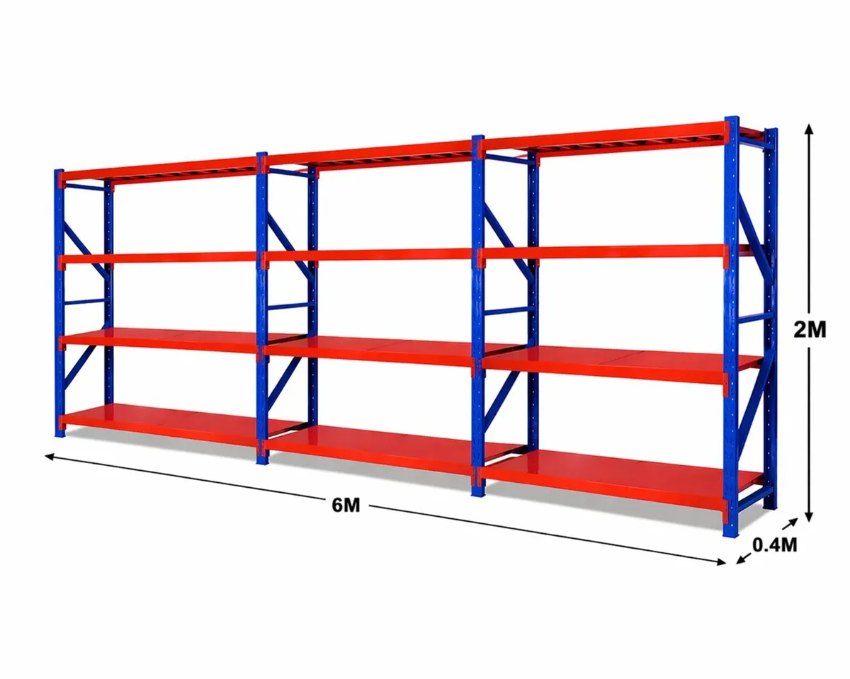 3 Bays Longspan Shelving Racking All Metal Shelves - Image 3