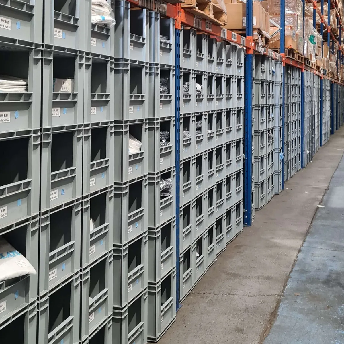 Euro Stackable Storage Boxes Open Front - Image 1