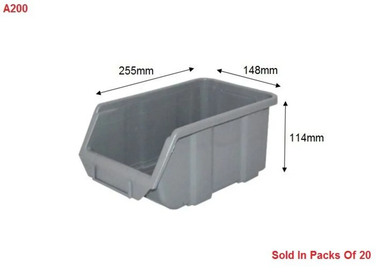 Plastic Part Bins Storage Boxes - Image 3